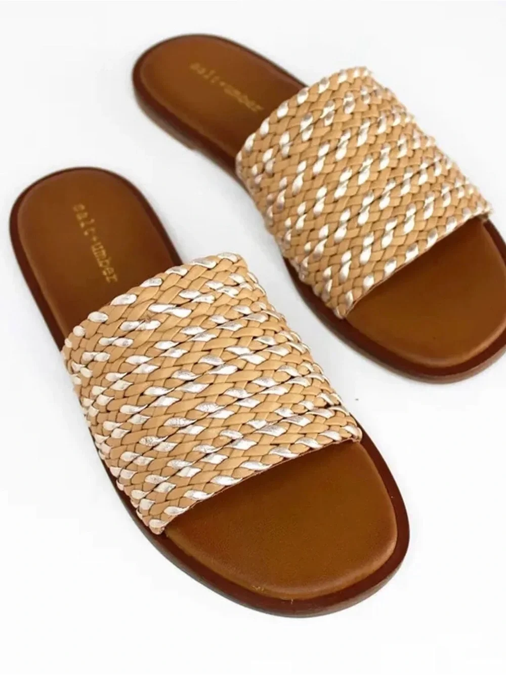 SALT + UMBER Mara Sandals in Natural Tan Sz 9